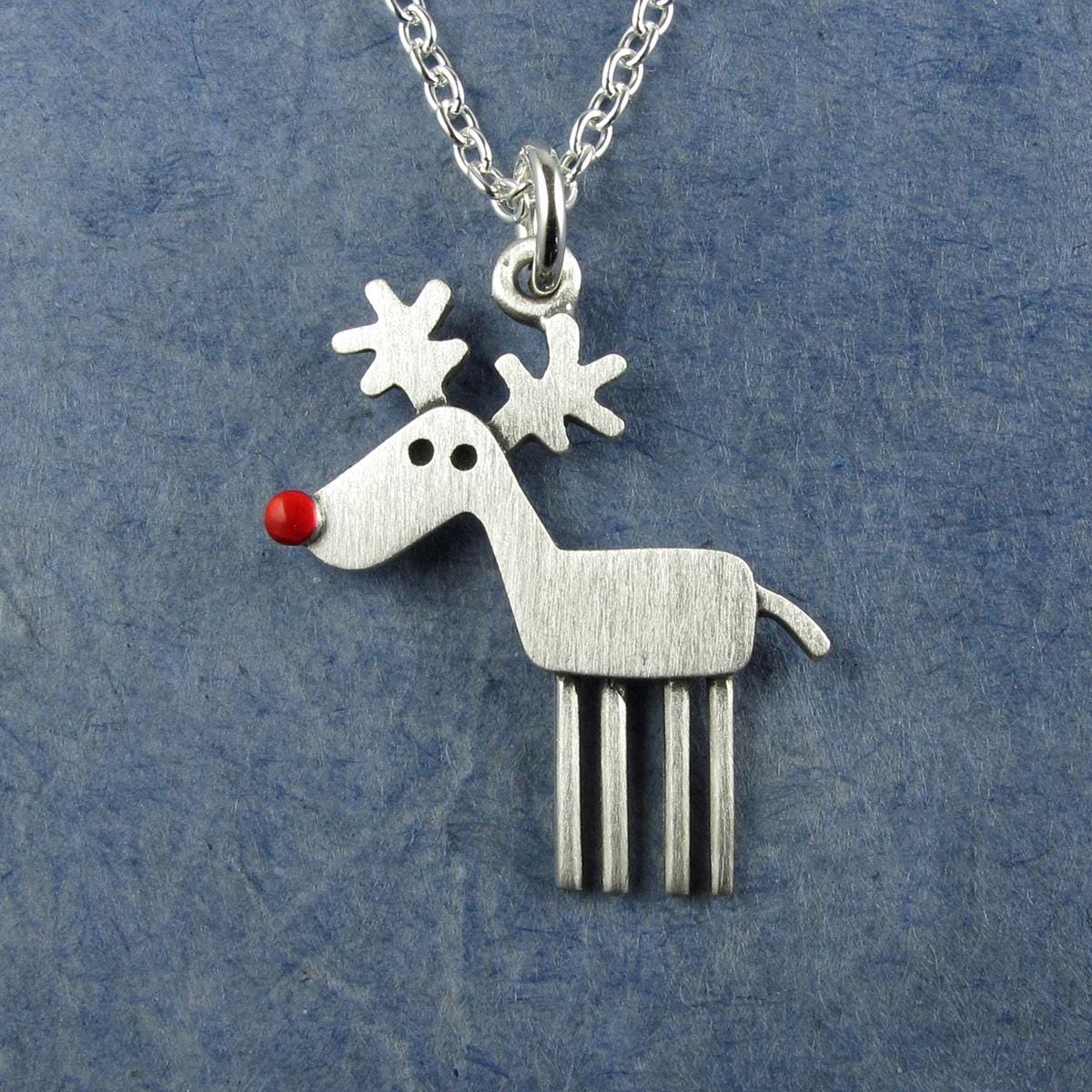 Rudolph pendant / necklace - sterling silver