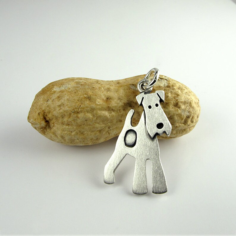Wire Fox Terrier Pendant / Necklace larger Size Etsy