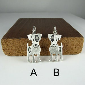 Jack Russell terrier pendant / necklace larger size sterling silver image 2