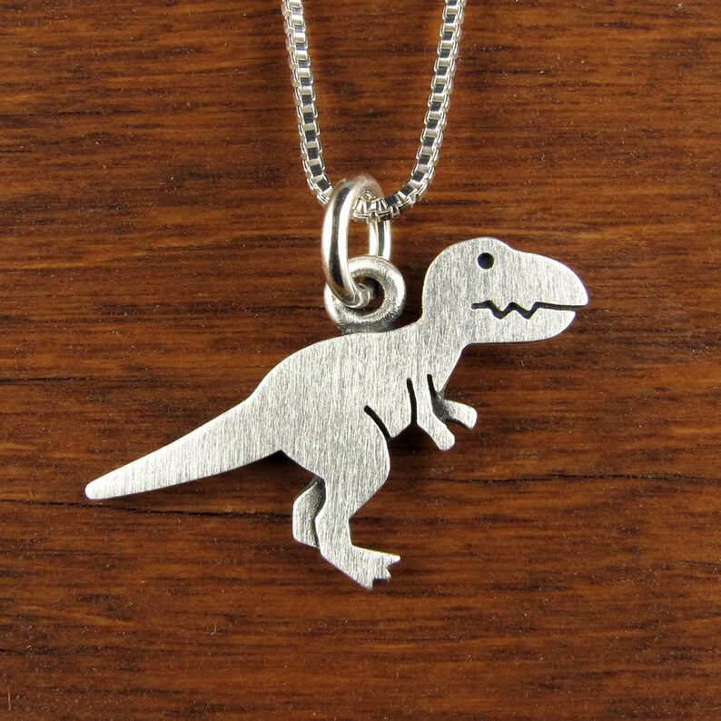 Tiny Dinosaur Pendant / Necklace Etsy Australia