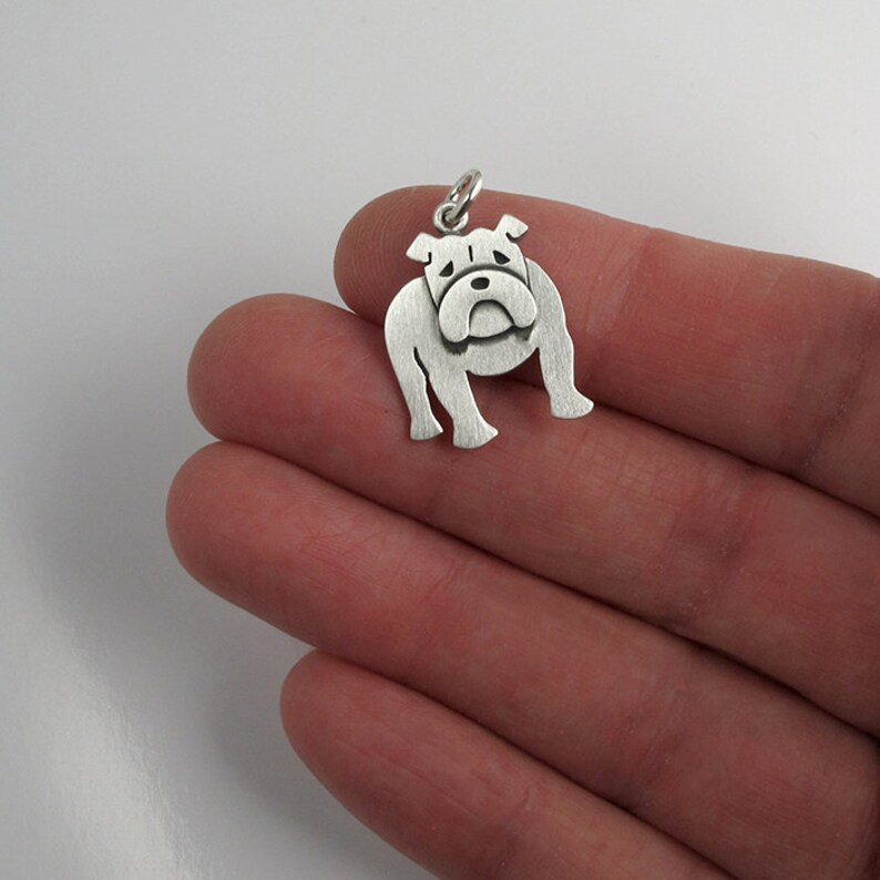 English Bulldog necklace / pendant larger size Etsy
