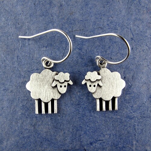 Sheep Earrings Lamb Earrings Polymer Clay Jewelry Gift for Her Etsy