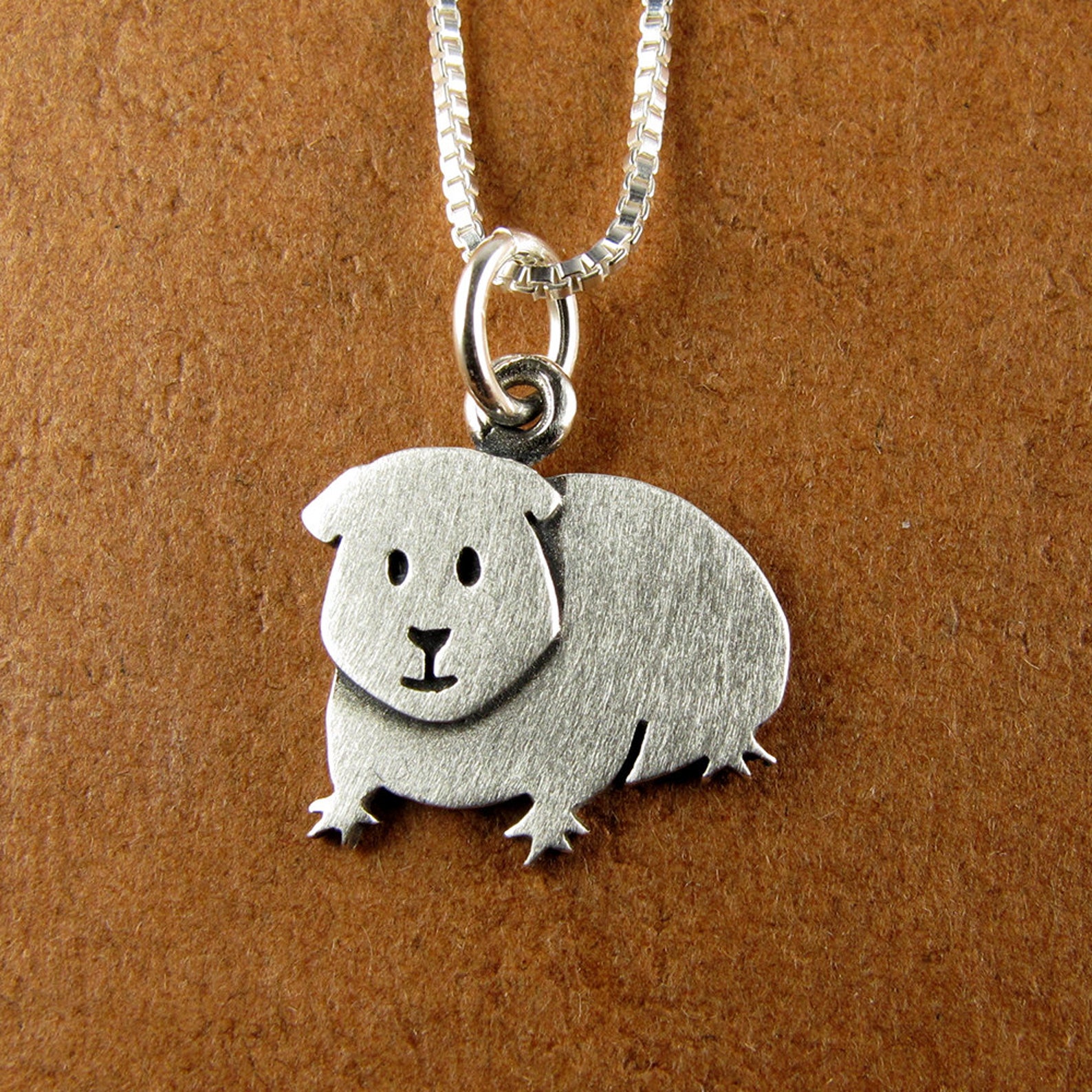 Tiny guinea pig pendant / necklace Etsy