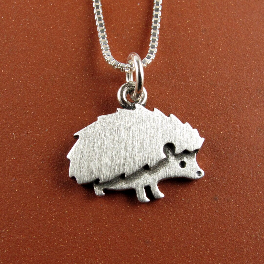 Enamel Hedgehog Short Necklace main image 0