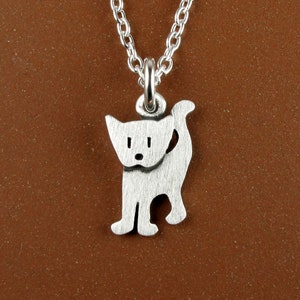 Pendentif / collier petit chaton - argent sterling