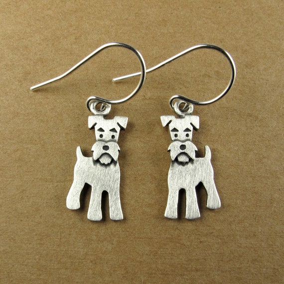 Schnauzer earrings best sale