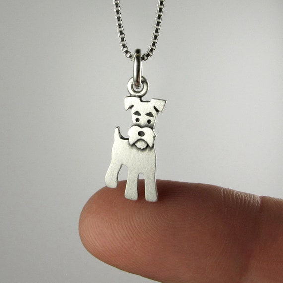 Tiny Schnauzer Pendant / Necklace 