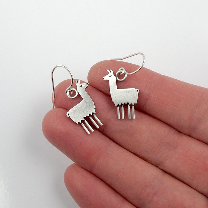 Boucles D'oreilles Tête De Lama En Argent 925 Pour Enfant - Puces à Tige - Neuf Avec étiquettes