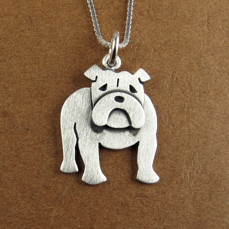 English Bulldog necklace / pendant larger size Etsy