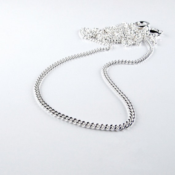 Sterling silver curb chain
