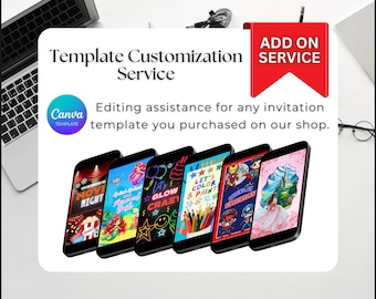 Add On Customization Service for Invitation Template you purchased in our Shop