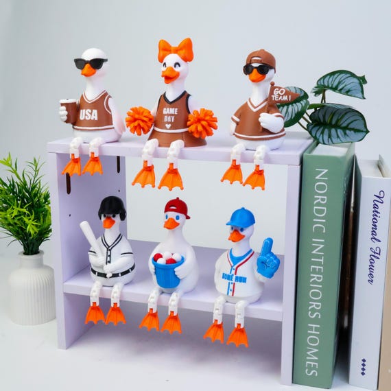 Flexi Sports Duck Bundle STL Files, Articulated Duck Figures, 3D Printable Sports Decor, Collectible Toy Set, Instant Download