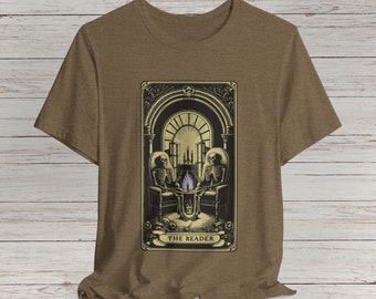 The Reader T Shirt, Book Shirt, Reader Gift, Gift For Book Lover, Book Shirt, Book T-Shirt, Tarot Card Shirt