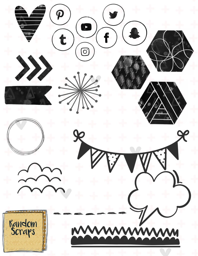 Essentials: Cookies & Creme Goodnotes Planner Stickers image 5