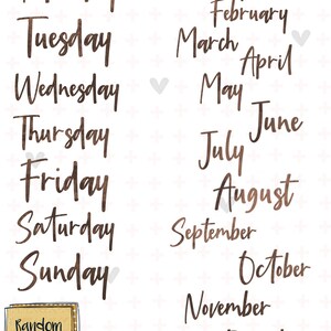 Essentials: Chocolate Chip Goodnotes Planner Stickers image 7