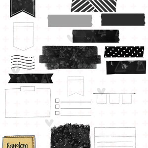 Essentials: Cookies & Creme Goodnotes Planner Stickers image 6