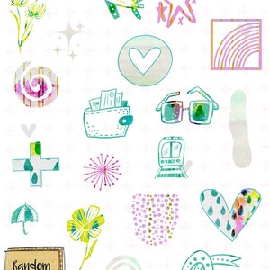 March & Showers Goodnotes Planner Stickers image 3