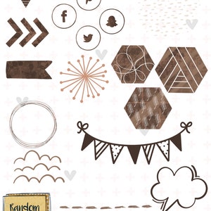 Essentials: Chocolate Chip Goodnotes Planner Stickers image 5