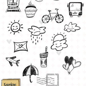 Essentials: Cookies & Creme Goodnotes Planner Stickers image 3