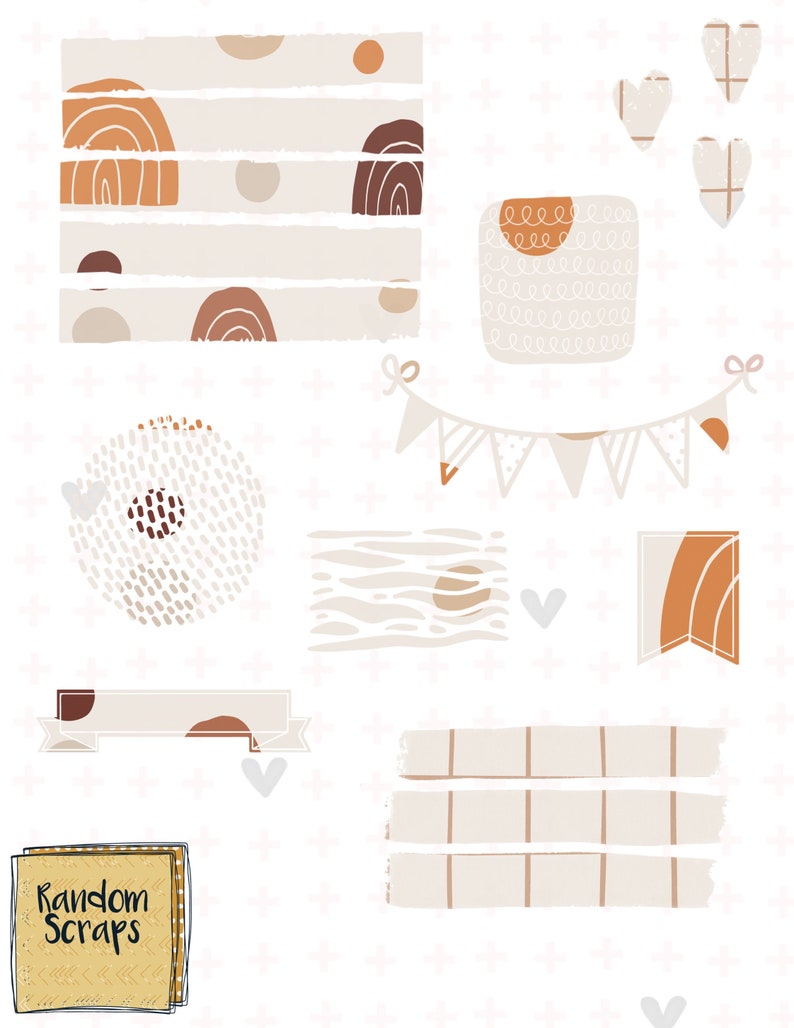 Sunset & Terrazzo Goodnotes Planner Stickers image 6