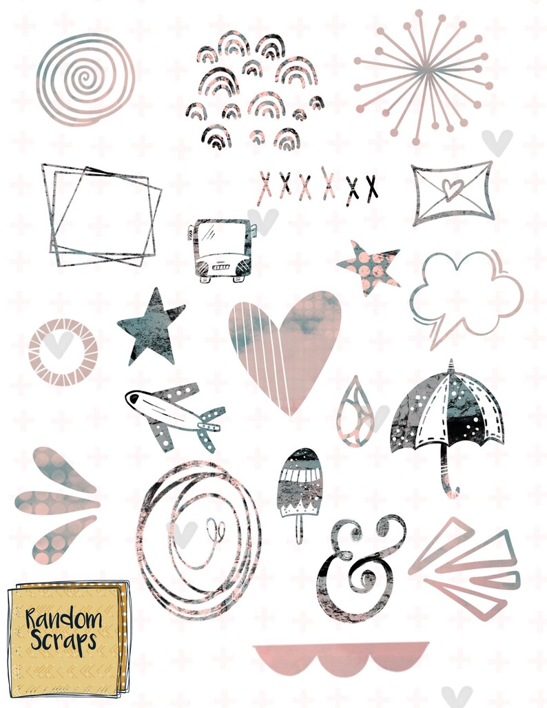 Peach & Teal REBOOT SET 2 Goodnotes Planner Stickers image 4