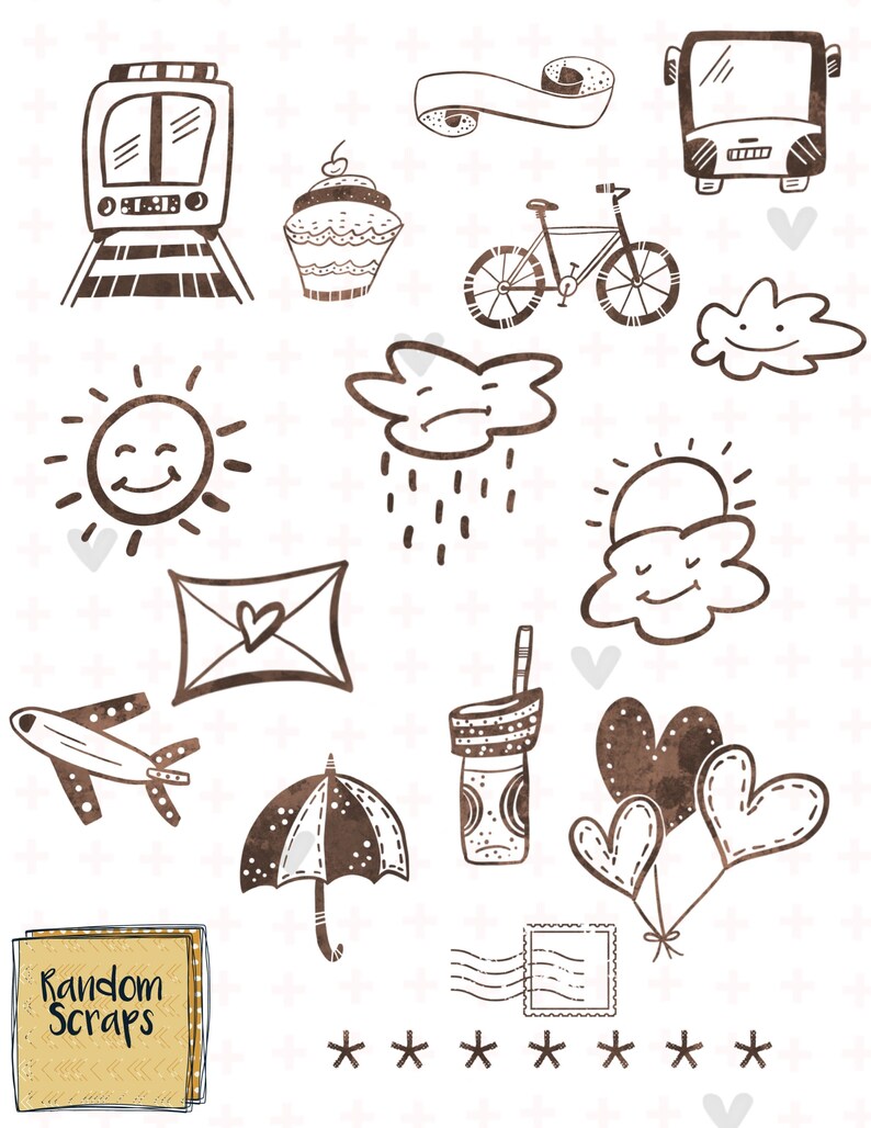 Essentials: Chocolate Chip Goodnotes Planner Stickers image 3