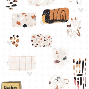 Sunset & Terrazzo Goodnotes Planner Stickers image 2