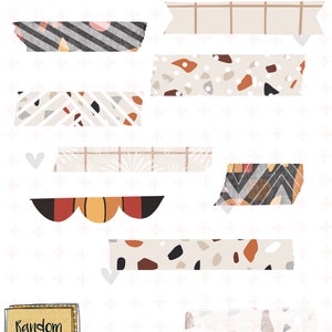 Sunset & Terrazzo Goodnotes Planner Stickers image 3