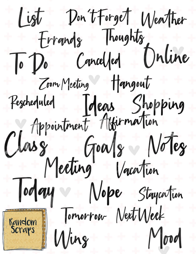 Essentials: Cookies & Creme Goodnotes Planner Stickers image 8