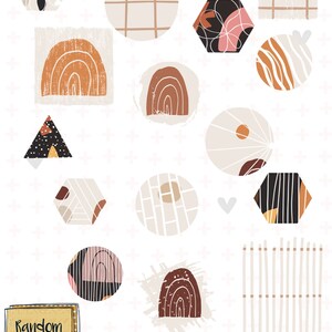 Sunset & Terrazzo Goodnotes Planner Stickers image 7