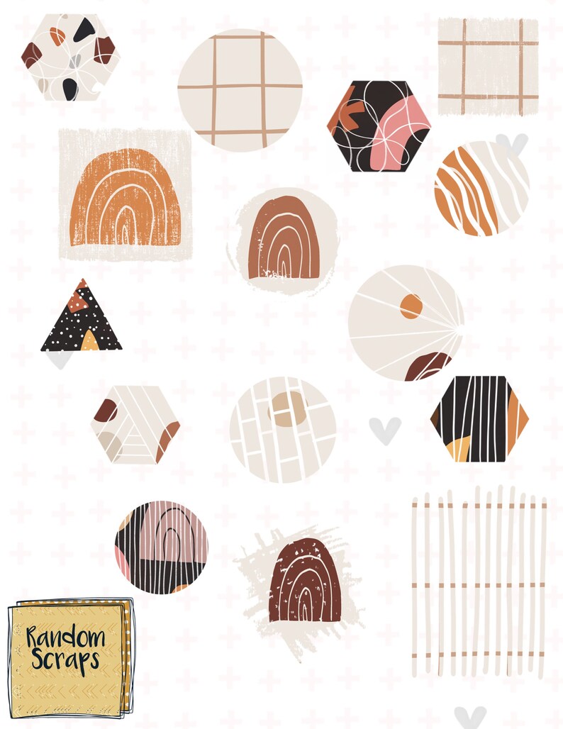 Sunset & Terrazzo Goodnotes Planner Stickers image 7