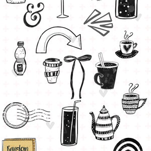 Essentials: Cookies & Creme Goodnotes Planner Stickers image 4