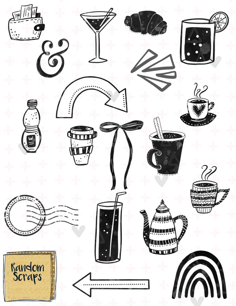 Essentials: Cookies & Creme Goodnotes Planner Stickers image 4