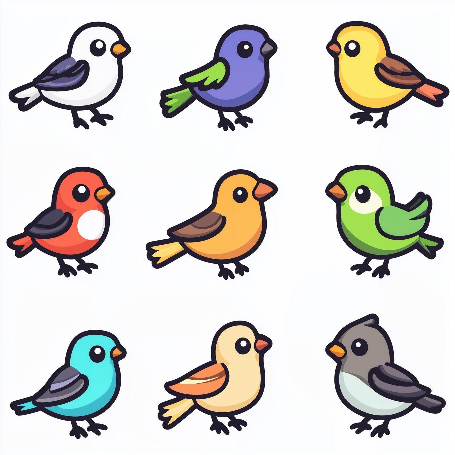 9+ * Bird Emotes - Icons - Ready to Use! - Bird Emojis, Pet Emotes ...