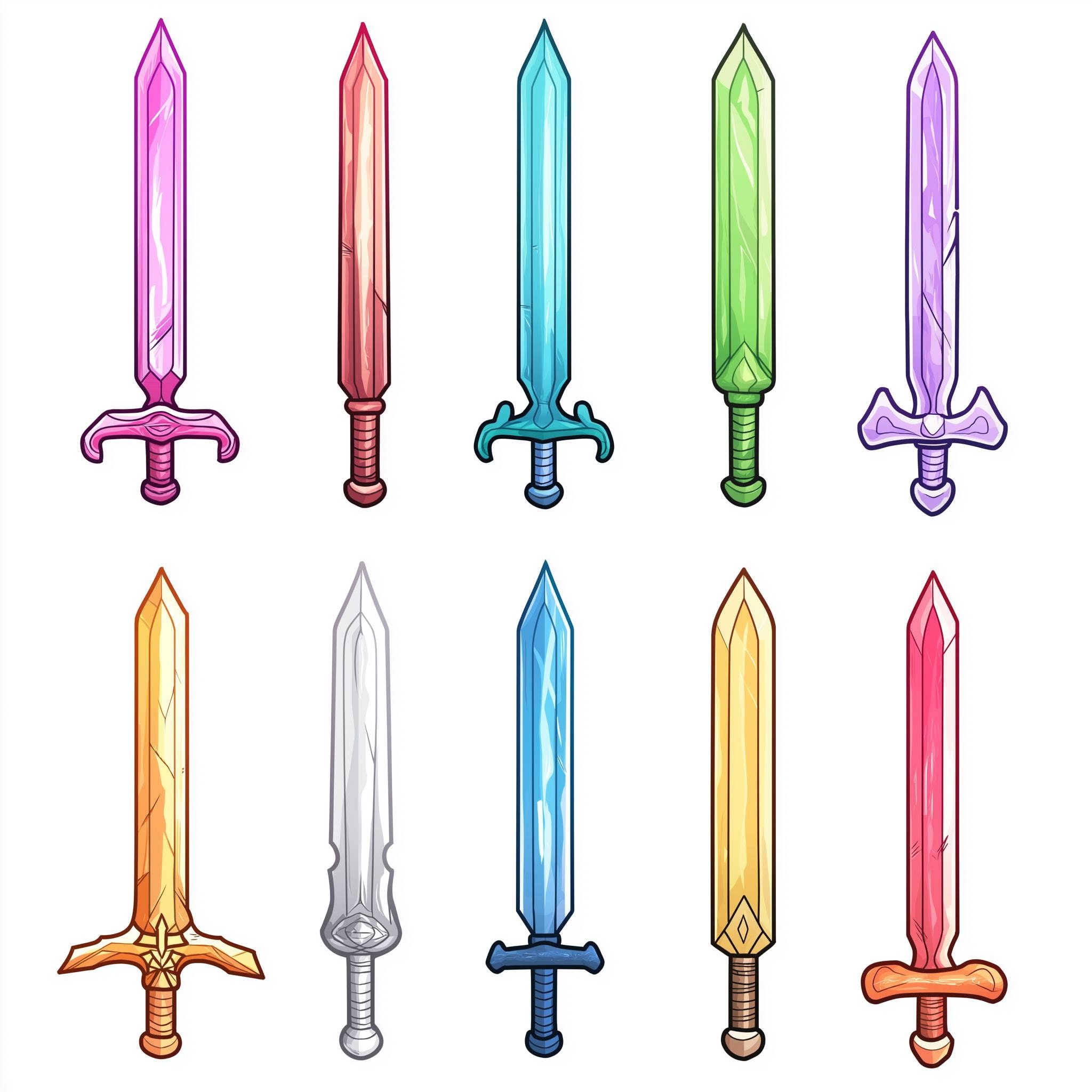 10+ * Sword Emotes - Icons - Ready To Use - Sword Emojis, Colorful Emote, Sword Emote, Crystal Emotes, Medieval Emotes, Emojis, Twitch Emote