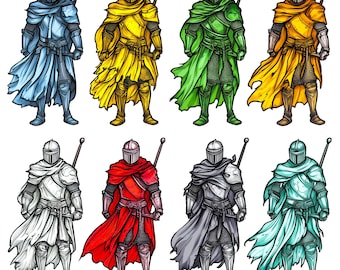 8+ * Knight Emotes - Icons - Ready To Use - Armor Emotes, Medieval Emotes, Colorful Emotes, Sword Emotes, Twitch Emotes, Sub Badges, Bits