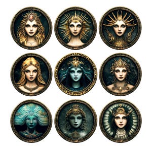 9+ * Mermaid Emotes - Icons - Ready To Use!- Mermaid Emotes, Siren Emotes, Sea Emotes, Goddess Emotes, Mythical Emotes, Ocean Emotes, Twitch