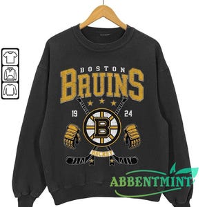 Boston Bruins Vintage 90s Sweatshirt, Ice Hockey Shirt, Hockey Crewneck, Boston Bruins Fan Gift Unisex Hoodie