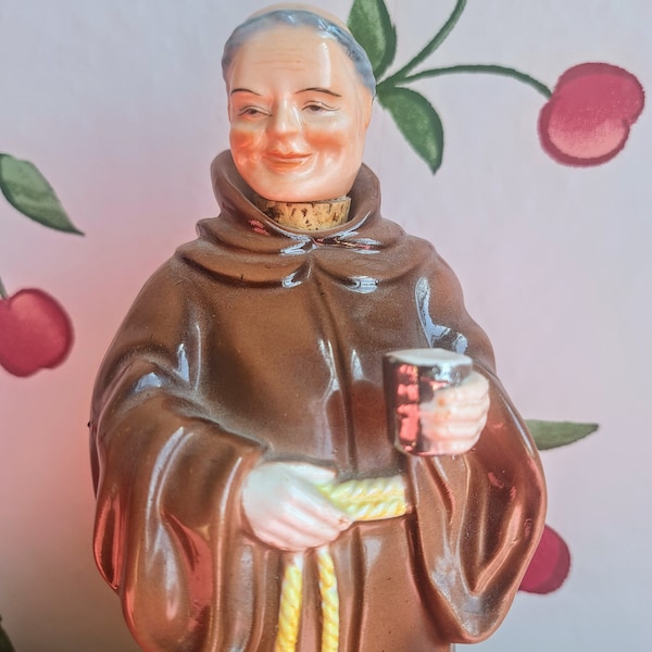 MCM Ceramic Franciscan Monk Decanter Friar Tuck Japan