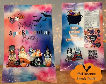 Bluey Halloween Chip Bags