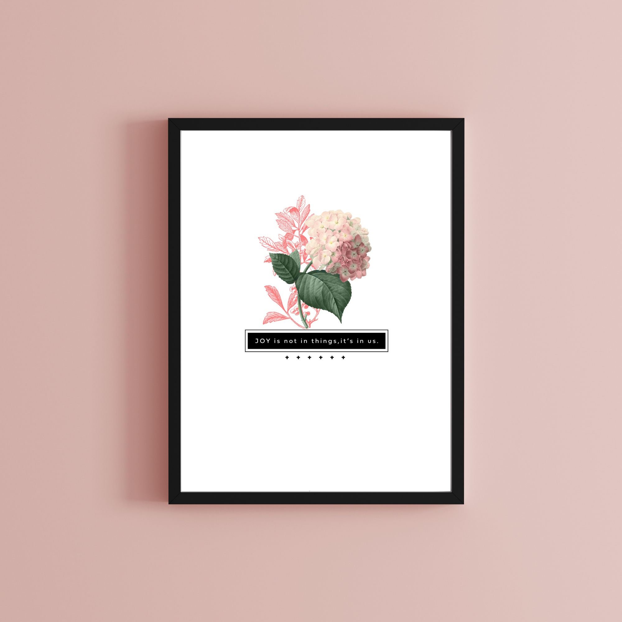 Motivational Quotes Floral Digital Print Bundle - Etsy