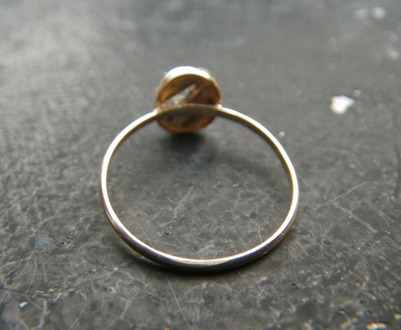 1980s solid 18 kt gold stacking ring - vintage - image 5