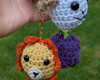 One piece themed keychains