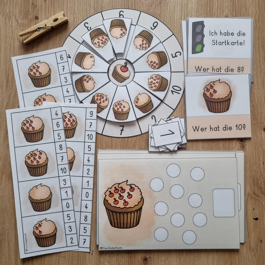 Math Set | Counting & Learning Numbers With Cupcakes | Number Range 10 ...