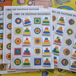 Räumliche und visuelle Wahrnehmung, differenziert, 7 Arbeitsblätter, kognitive Stimulation, visuelle Fähigkeiten üben