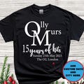 Personalised Olly Murs Concert Tshirt, Inspired Tour Fashion T Shirt, Olly Murs 15 years of hits T Shirt, Concert 2025 Pop Music Tshirt E27 product logo