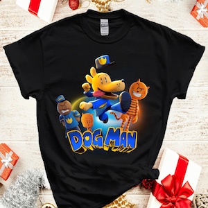 World Book Day DogMan T Shirt, Dog Man Police T Shirt, Humanoid Animal Dog Tee, Dog Man 2025 Tee, Pet Lover T Shirt, Dog Man Kids Tee, E11