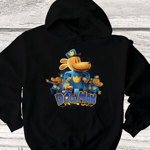 World Book Day 2025 DogMan Hoodie, Dog Man Hoodie, Dogman Cartoon Characters Hoodie, Animal Dog Hoodie, Cat Kid Hoodie, Dog Lover Gift, E13