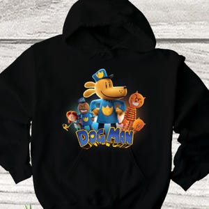 World Book Day 2025 DogMan Police Hoodie, Dog Man Hoodie, Dog Man Cartoon Characters Hoodie, Ladies Gift Hoodie, Pet Lover Hoodie, E15