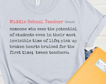 Middle School Teacher Shirt| School Shirt| Teacher Shirt| Teacher Gift| Back to school| Teacher Appreciation| Funny Teacher Shirt